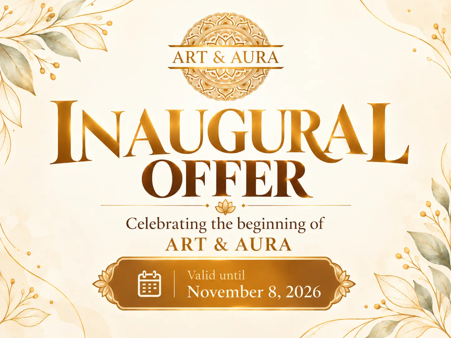 ART & AURA Inaugural Offer